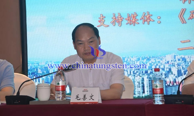 新當(dāng)選硬質(zhì)合金分會會長毛善文講話
