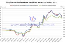 China Molybdenum Product Price Trends for January-October 2025