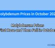 What will the molybdenum price be in october 2025