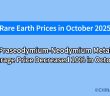 What will the rare earth price be in october 2025