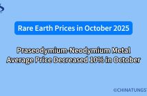 What will the rare earth price be in october 2025