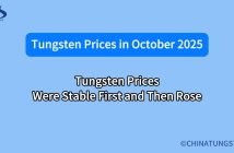 What will the tungsten price be in october 2025