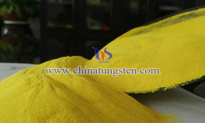 エレクトロクロミック膜の黃色酸化タングステン畫(huà)像