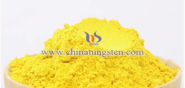 エレクトロクロミックスマートガラス用の黃色酸化タングステン膜の寫真