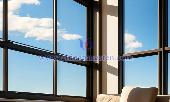 建築用ガラスの省エネコーティング用紫色酸化タングステンナノ粒子