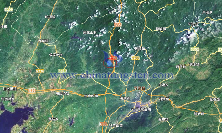 江西省浮梁縣徐家尖礦區(qū)鎢錫礦詳查礦產(chǎn)地質勘查鉆孔位置